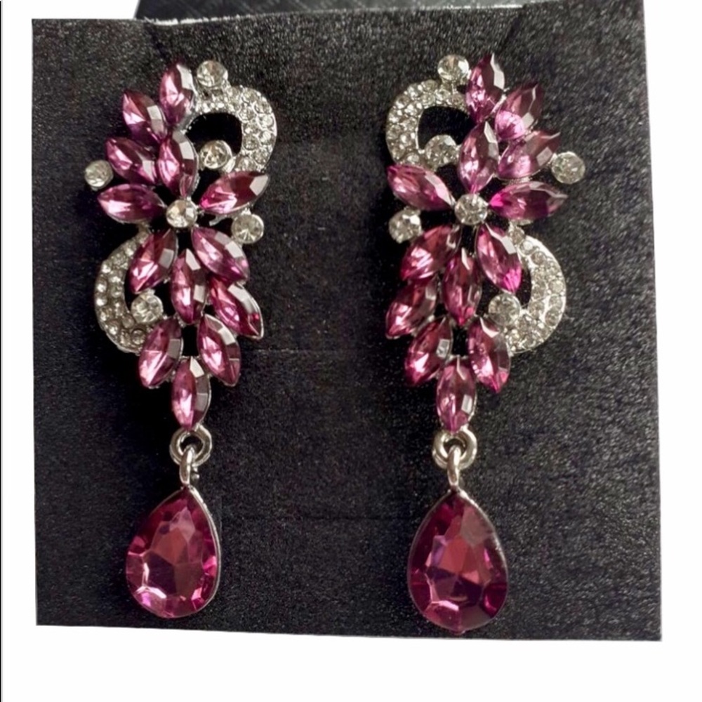 Women's Crystal Party Jewelry Dangle Earrings
